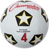 image:imageChampion Sports Rubber Cover Soccer BallWhiteBlackRed