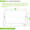 image:imageChampion Sports SG3IN1 3in1 Trainer Soccer Goal Set White
