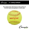 image:imageChampion Sports Safety Softballs  Pack of 12 Balls  Soft Rubber Core  Synthetic Leather  Optic Yellow in 11 amp 12 SizesOptic Yellow