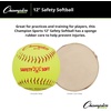 image:imageChampion Sports Safety Softballs  Pack of 12 Balls  Soft Rubber Core  Synthetic Leather  Optic Yellow in 11 amp 12 SizesOptic Yellow