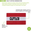image:imageChampion Sports Soccer Captain Arm Bands  Adult Red