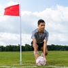 image:imageChampion Sports Soccer Corner Flags  Set of 4 60 Poles with HighVisibility Nylon Flags for Indoor amp Outdoor Field MarkingRed Rectangle Flag Spring Loaded Base