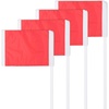 image:imageChampion Sports Soccer Corner Flags  Set of 4 60 Poles with HighVisibility Nylon Flags for Indoor amp Outdoor Field MarkingRed Rectangle Flag Spring Loaded Base