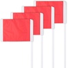 image:imageChampion Sports Soccer Corner Flags  Set of 4 60 Poles with HighVisibility Nylon Flags for Indoor amp Outdoor Field MarkingRed Rectangle Flag Steel Ground Pegs