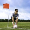 image:imageChampion Sports Soccer Corner Flags  Set of 4 60 Poles with HighVisibility Nylon Flags for Indoor amp Outdoor Field MarkingRed Rectangle Flag Steel Ground Pegs