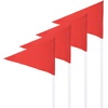 image:imageChampion Sports Soccer Corner Flags  Set of 4 60 Poles with HighVisibility Nylon Flags for Indoor amp Outdoor Field MarkingRed Triangle Flag Collapsable Pole
