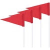 image:imageChampion Sports Soccer Corner Flags  Set of 4 60 Poles with HighVisibility Nylon Flags for Indoor amp Outdoor Field MarkingRed Triangle Flag Sand Filled Base