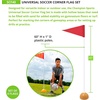 image:imageChampion Sports Soccer Corner Flags  Set of 4 60 Poles with HighVisibility Nylon Flags for Indoor amp Outdoor Field MarkingRed Triangle Flag Sand Filled Base