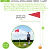 image:imageChampion Sports Soccer Corner Flags  Set of 4 60 Poles with HighVisibility Nylon Flags for Indoor amp Outdoor Field MarkingRed Triangle Flag Spring Loaded Base
