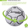 image:imageChampion Sports Striker Soccer Ball  PU Cover Butyl Bladder MachineStitched Panels Durable Youth amp Adult Soccer Ball for Practice or Play Sizes 3 4 5Size 5