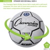 image:imageChampion Sports Striker Soccer Ball  PU Cover Butyl Bladder MachineStitched Panels Durable Youth amp Adult Soccer Ball for Practice or Play Sizes 3 4 5Size 4