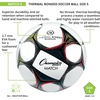image:imageChampion Sports Thermal Bonded Soccer Ball  Official Size 5 PU Cover with Foam Backing Seamless WaterResistant Design for AllWeather Play and Superior Durability