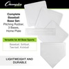 image:imageChampion Sports Throw Down Base Sets  Durable Baseball amp Softball Practice Bases for Indoor amp Outdoor TrainingSack of Bases w Pitchers Plate and Sack White Set of 5