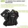 image:imageChampion Sports Umpire Chest Protector 3 Millimeter Molded Plate Armor Style Softball amp Baseball Chest Protector  13  Black