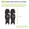 image:imageChampion Sports Umpire Leg Guards Double Knee Umpires Shin Guard with Wings for Baseball amp Softball  165 Umpiring Shin Pads for Adults  BlackSingle Knee 165 Long