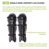 image:imageChampion Sports Umpire Leg Guards Double Knee Umpires Shin Guard with Wings for Baseball amp Softball  165 Umpiring Shin Pads for Adults  BlackSingle Knee 165 Long