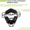 image:imageChampion Sports Umpire amp Catchers Facemask  Adult amp Youth Sizes  Pro Baseball Face Protection  Adjustable Comfortable amp LightweightYouth Lightweight