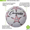image:imageChampion Sports Viper Soccer Ball  TPU SoftTouch Training Ball in Sizes 345 for IndoorOutdoor PlaySize 4