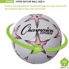 image:imageChampion Sports Viper Soccer Ball  TPU SoftTouch Training Ball in Sizes 345 for IndoorOutdoor PlaySize 4