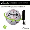 image:imageChampion Sports Viper Soccer Ball  TPU SoftTouch Training Ball in Sizes 345 for IndoorOutdoor PlaySize 4 With Pump