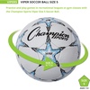 image:imageChampion Sports Viper Soccer Ball  TPU SoftTouch Training Ball in Sizes 345 for IndoorOutdoor PlaySize 5