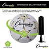 image:imageChampion Sports Viper Soccer Ball  TPU SoftTouch Training Ball in Sizes 345 for IndoorOutdoor PlaySize 5 With Pump