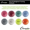 image:imageChampion Sports Weighted Training Softball Set  Rubber Cork Core  Leather Cover  Set of 8 Balls  Graduated Weights  5 to 12 oz  12 Inch Diameter