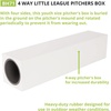 image:imageChampion Sports Youth League 4Way Pitchers Box White