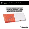 image:imageChampion Sports Youth League Double First Base 28x14x2  Foam Filled Base PVC Coated Nylon Durable Surface Youth Double First Base  3 Nylon Straps and Metal Spikes Included