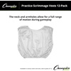 image:imageChampion Sports unisexadult Mesh Practice Scrimmage Vest Regular and Numbered Youth and Adult  Pack of 12White