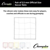 image:imagePair of 40 mm Braided Soccer Nets by Champion SportsYellow