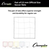 image:imagePair of 40 mm Braided Soccer Nets by Champion SportsYellow