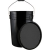image:imageChampion Sports 6 Gallon Bucket with Padded Soft Seat Lid  Durable Construction  Balls Not Included  Ideal for Baseball Softball TBall Practice Balls and Lacrosse  WhiteBlack