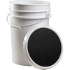 image:imageChampion Sports 6 Gallon Bucket with Padded Soft Seat Lid  Durable Construction  Balls Not Included  Ideal for Baseball Softball TBall Practice Balls and Lacrosse  WhiteWhite