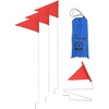 Red Triangle Flag (Collapsable Pole)