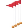 Red Triangle Flag (Sand Filled Base)