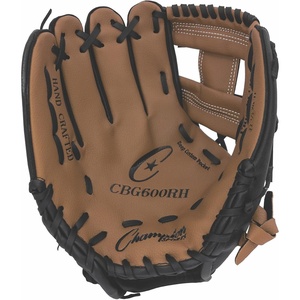 image:imageChampion Sports 10 Physical Ed Glove  Soft Leather Front and Nylon Mesh Back for Comfort Grip  Adjustable Strap with Velcro Closure  Double Bar Open Web  Age Elementary  RightHanded Glove