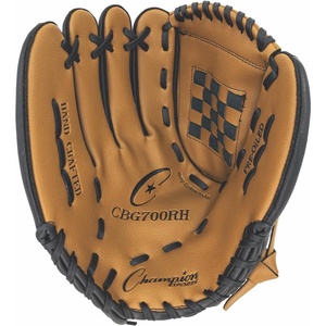 image:imageChampion Sports 13 Physical Ed Glove  Soft Leather Front and Nylon Mesh Back for Comfort Grip  Adjustable Strap with Velcro Closure  Closed Basket Web  Age HSAdult  LeftHanded Glove