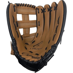 image:imageChampion Sports 14 Physical Ed Glove  Soft Leather Front and Nylon Mesh Back for Comfort Grip  Adjustable Strap with Velcro Closure  Closed Web  Age HSAdult  LeftHanded Glove