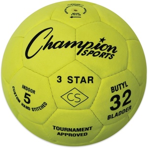 image:imageChampion Sports 3 Star Indoor Official Size 5 Soccer Ball with Custom Suede Cover