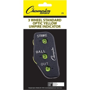 image:imageChampion Sports 3 Wheel Plastic Baseball Umpire Count Indicator  Counts Strikes Balls and Outs