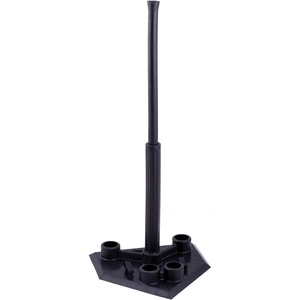 image:imageChampion Sports 5Position Batting Tee  Mounted Adjustable Telescopic Batting Tee With 5 Hitting Zones