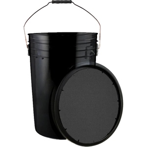 image:imageChampion Sports 6 Gallon Bucket with Padded Soft Seat Lid  Durable Construction  Balls Not Included  Ideal for Baseball Softball TBall Practice Balls and Lacrosse  WhiteBlack
