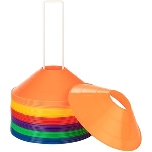 image:imageChampion Sports 75 Diameter Flexible Saucer Field Cone for Athletics and Social Distancing Assorted Color Set of 48