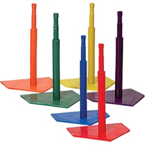 image:imageChampion Sports Deluxe Batting Tee  Adjustable Rubber Baseball amp Softball Tee on Home Plate Multiple StylesDeluxe Batting Tee Set of 6