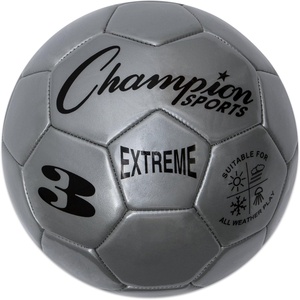 image:imageChampion Sports Extreme Series Soccer Ball  Sizes 3 4 5 Soft Touch All Weather High Air Retention Youth amp Adult League Balls for Training Games Outdoor amp Indoor Play Multiple ColorsSilver