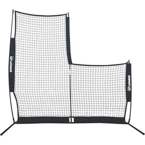 image:imageChampion Sports Rhino Flex Reversible Baseball Protective L Screen Pitching Net with Carry BagBlack