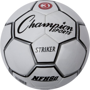 image:imageChampion Sports Striker Soccer Ball  PU Cover Butyl Bladder MachineStitched Panels Durable Youth amp Adult Soccer Ball for Practice or Play Sizes 3 4 5Size 3
