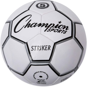 image:imageChampion Sports Striker Soccer Ball  PU Cover Butyl Bladder MachineStitched Panels Durable Youth amp Adult Soccer Ball for Practice or Play Sizes 3 4 5Size 5