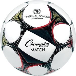image:imageChampion Sports Thermal Bonded Soccer Ball  Official Size 5 PU Cover with Foam Backing Seamless WaterResistant Design for AllWeather Play and Superior Durability